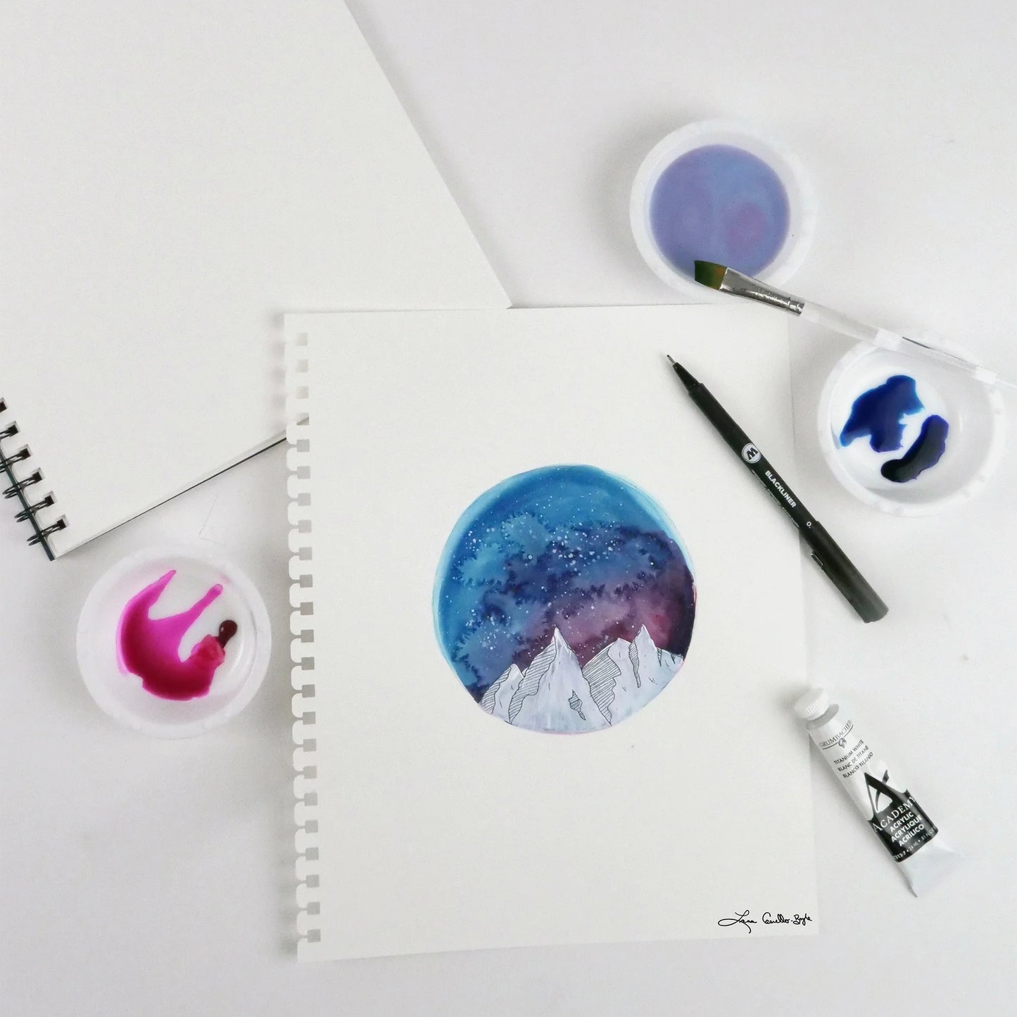 Mixed Media Pad 9 X 12 98Lb./160Gsm, 60 Paper Sheets, Side Wire