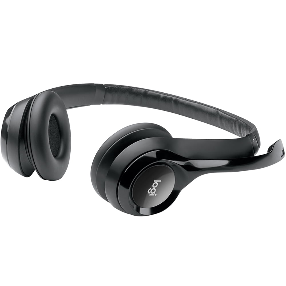 H390 Wired Headset, Stereo Headphones with Noise-Cancelling Microphone, USB, In-Line Controls, Pc/Mac/Laptop - Black