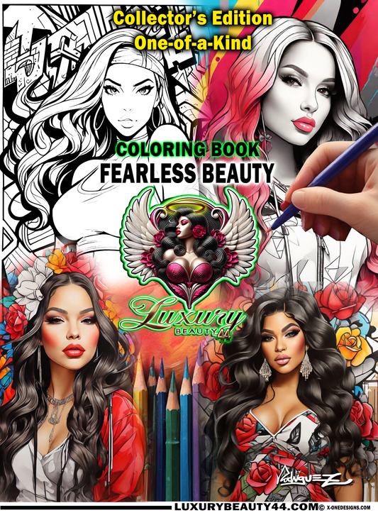 FEARLESS BEAUTY 20 page Coloring Book
